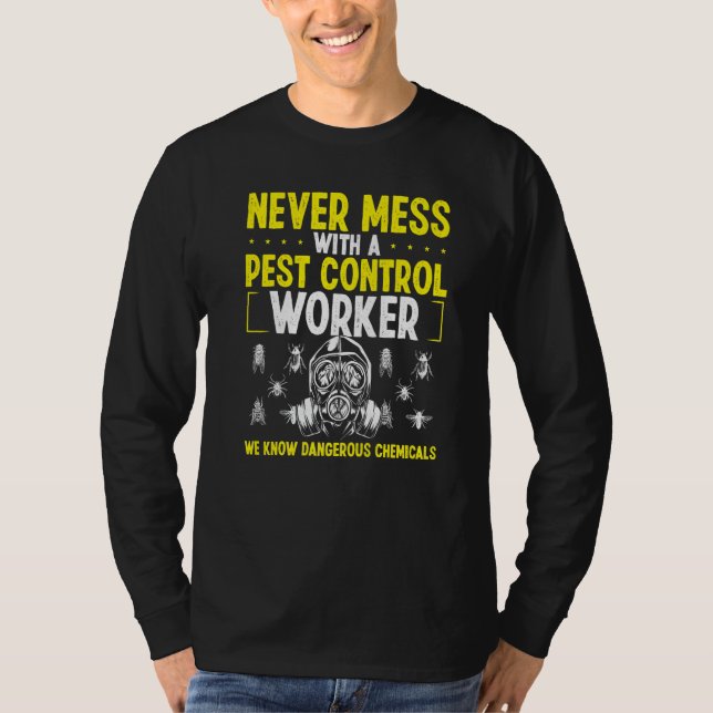 Camiseta Pest Control Worker Animal Control Professional Ex (Anverso)