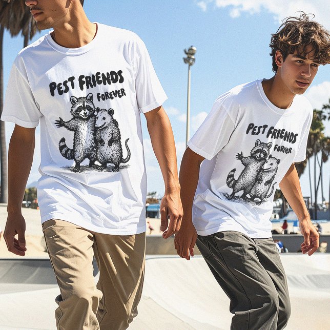 Camiseta Pest Friends Forever Black Print (Subido por el creador)