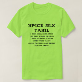 Camiseta Pestaña de mezcla de especias