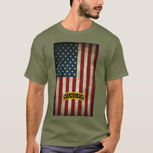 Camiseta Pestaña Escuela de Rango del Ejército de Bandera