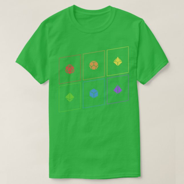 Camiseta Pestaña Poliédrica D20 Juego de dados RPG (Diseño del anverso)