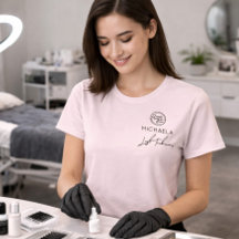 Pestañas con logo de negocio nombre de empleado ro