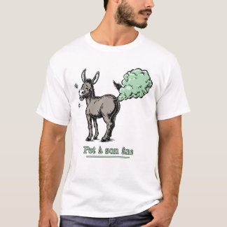 Camiseta PET À SON ÂNE ! - jeu de mots qui sent fort