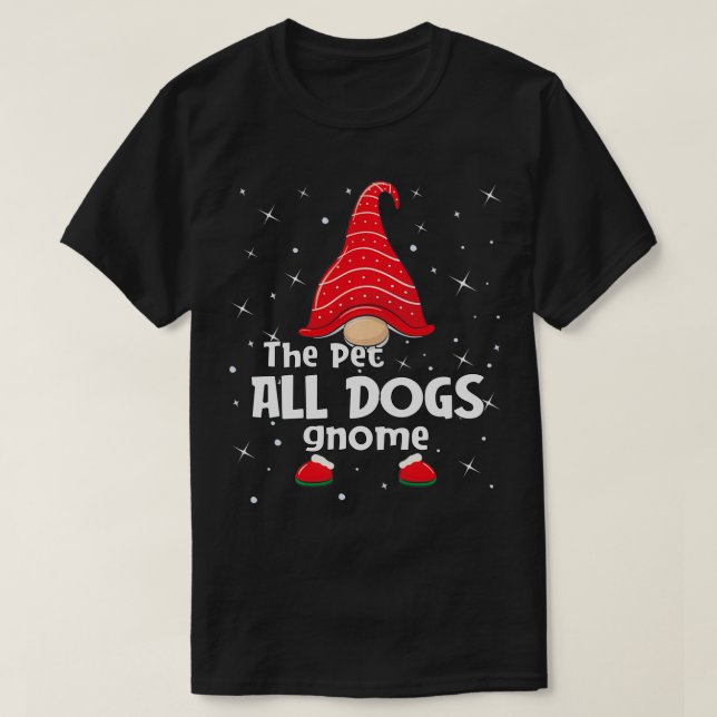 Camiseta Pet Dogs Gnome Family Matching Christmas Funny Gif (Diseño del anverso)