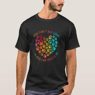 Camiseta Pet Lover No Puedes Comprar Amor Pero Puedes Resca