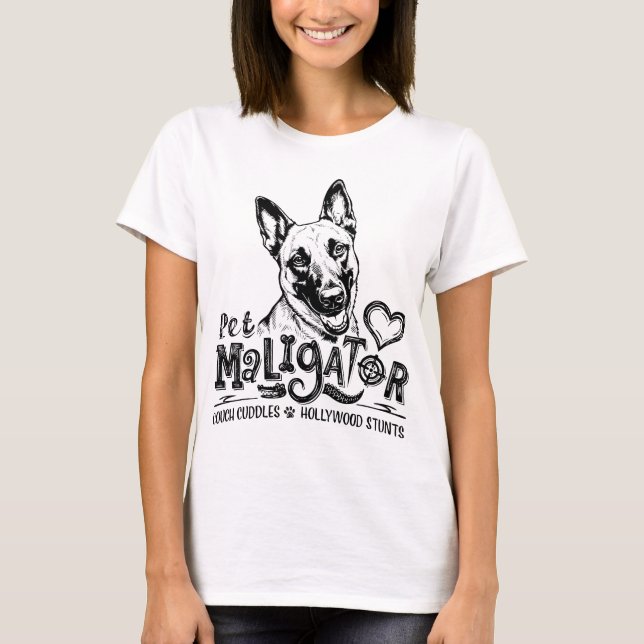 Camiseta Pet Maligator Malinois Belga  (Anverso)