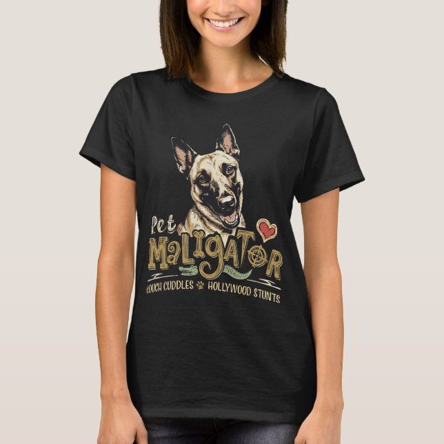Camiseta Pet Maligator Malinois Belga  (Anverso)