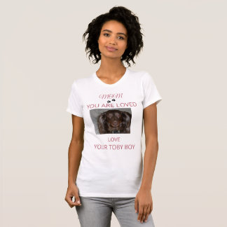 Camiseta Pet Mom Loved Photo Tee Art