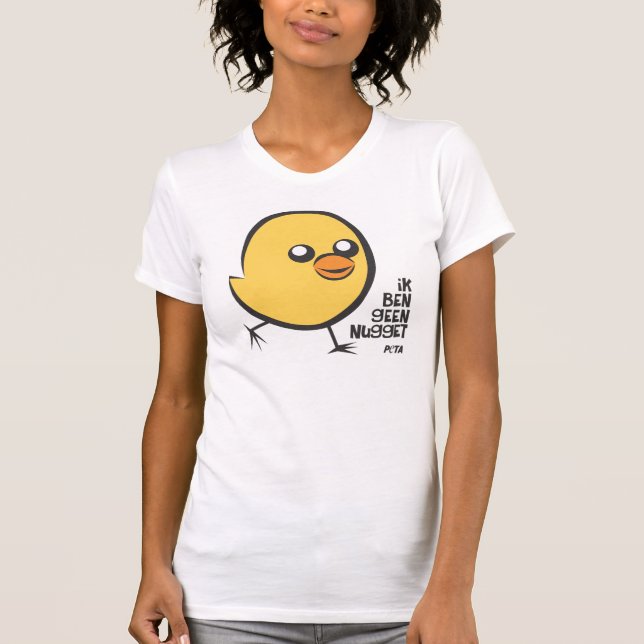 Camiseta PETA Ik ben geen nugget (Anverso)