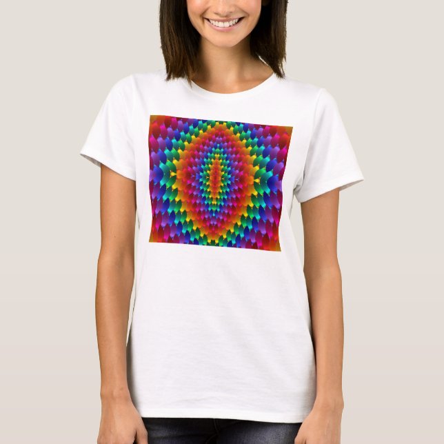 Camiseta Petales coloridos (Anverso)