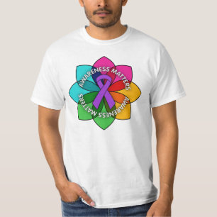Camiseta Pétalos de concientización sobre el cáncer de G