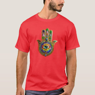 Camiseta Pétalos de flores de color Turquesa Tercer Ojo Ham