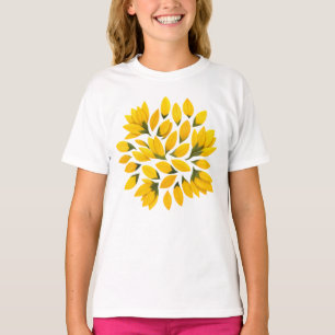 Camiseta Pétalos de Girasol – Diseño Floral Brillante para