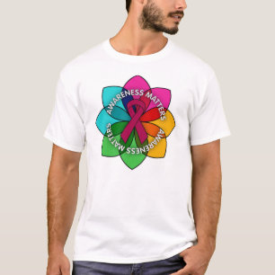 Camiseta Pétalos de las materias de la conciencia de la