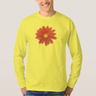 Camiseta Pétalos en Movimiento – Gráfico de Flor Vibrante