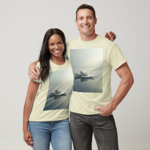 Camiseta Pétalos flotantes de diseño de piedra