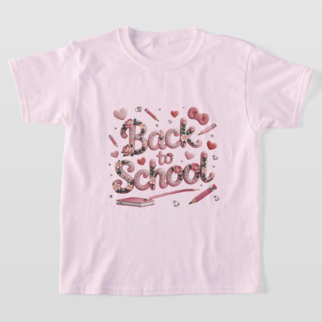 Camiseta Pétalos Pastel y Tee de Días Escolares - Un regres (Distribución)