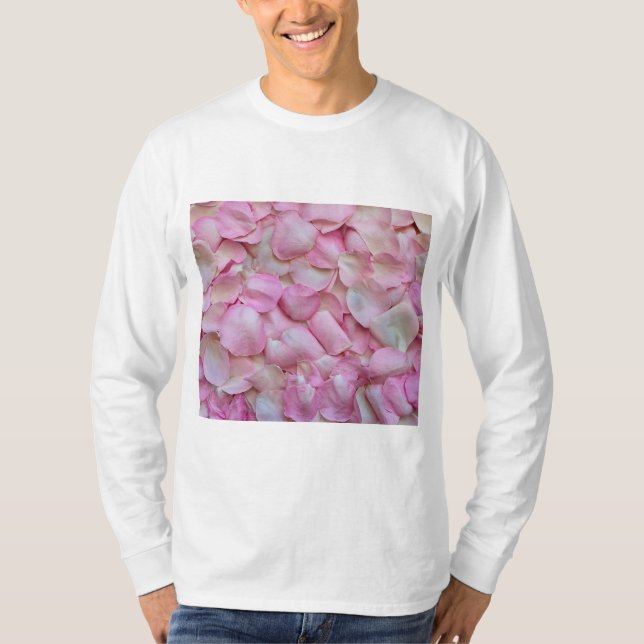 Camiseta Pétalos rosa rosados (Anverso)