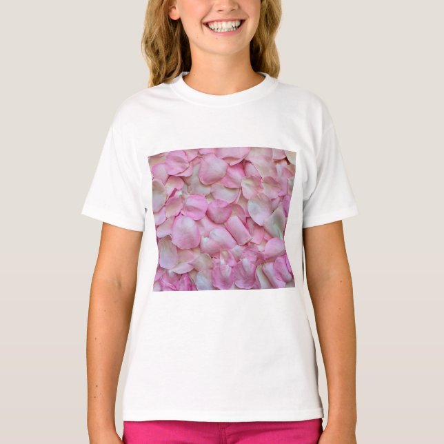 Camiseta Pétalos rosa rosados (Anverso)