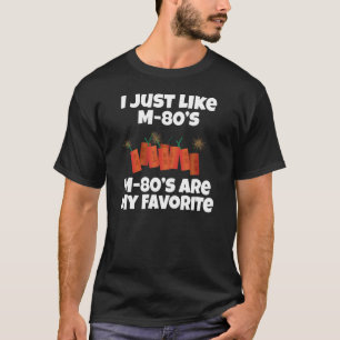 Camiseta Petardo preferido M80 del fuego artificial M-80