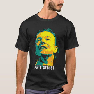 Camiseta Pete Seeger, un cantante de folk estadounidense y 