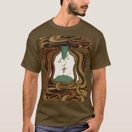 Camiseta Peter Behrens Kiss Love Resumen Art Nouveau