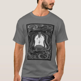 Camiseta Peter Behrens Kiss Love Resumen Art Nouveau