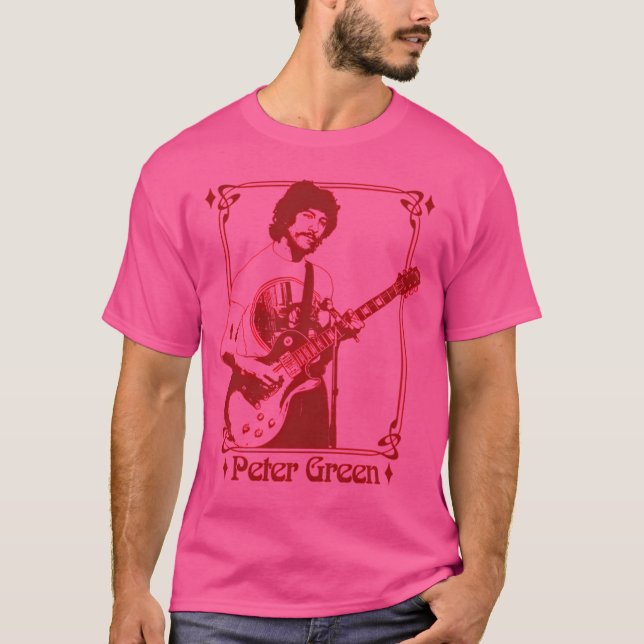 Camiseta Peter Green — Diseño del ventilador retro (Anverso)