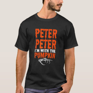 Camiseta Peter I'm With The Pumpkin Halloween Costume Coupl