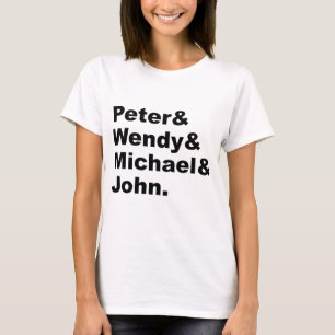 Camiseta Peter Pan de J.M. Barrie Peter Wendy Michael Joh