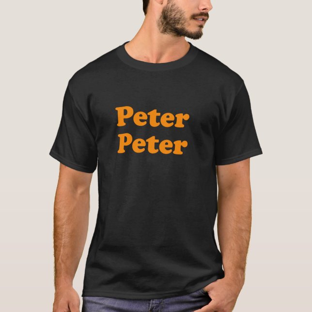 Camiseta Peter Peter Matching Couple Pumpkin Eater Hallowee (Anverso)