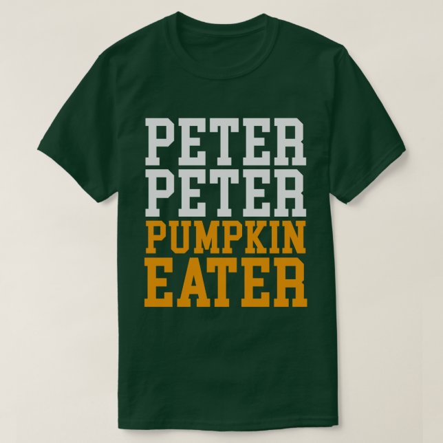 CAMISETA PETER PETER PUMPKIN EATER (Diseño del anverso)