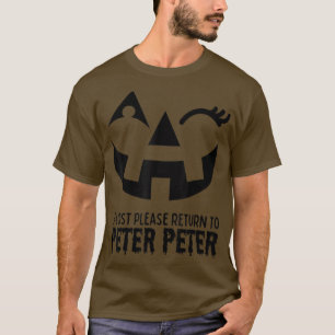 Camiseta Peter Pumpkin come a la esposa Halloween Costuma d