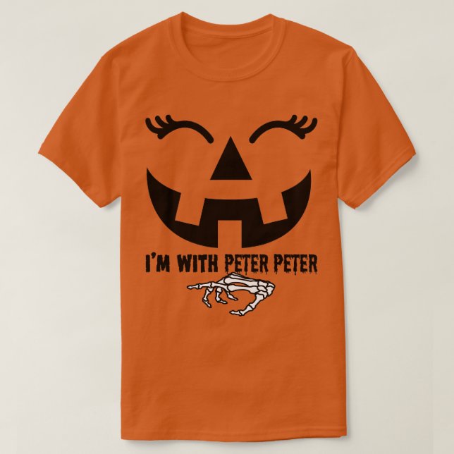 Camiseta Peter Pumpkin come esposa Halloween (Diseño del anverso)