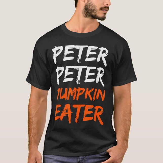 Camiseta Peter Pumpkin Costume Come Halloween (Anverso)