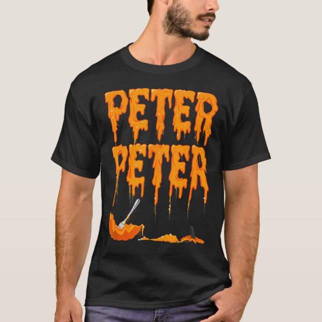 Camiseta Peter Pumpkin Costume Comer Para Parejas Que Coinc (Anverso)