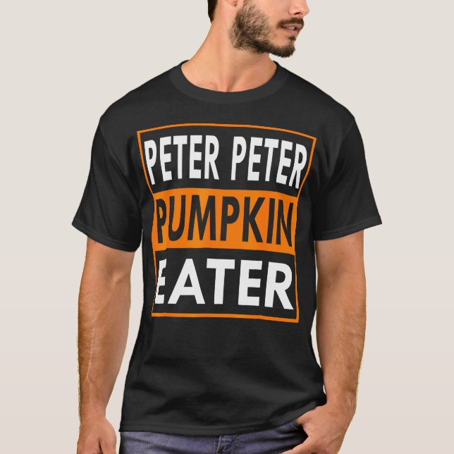 Camiseta Peter Pumpkin Costume Comer Para Parejas Que Coinc (Anverso)
