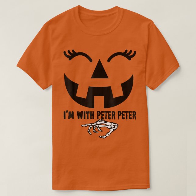 Camiseta Peter Pumpkin Eater Wife Halloween Couple Costume  (Diseño del anverso)