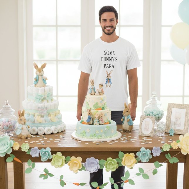 Camiseta Peter Rabbit Baby Shower papá de un conejo (Subido por el creador)