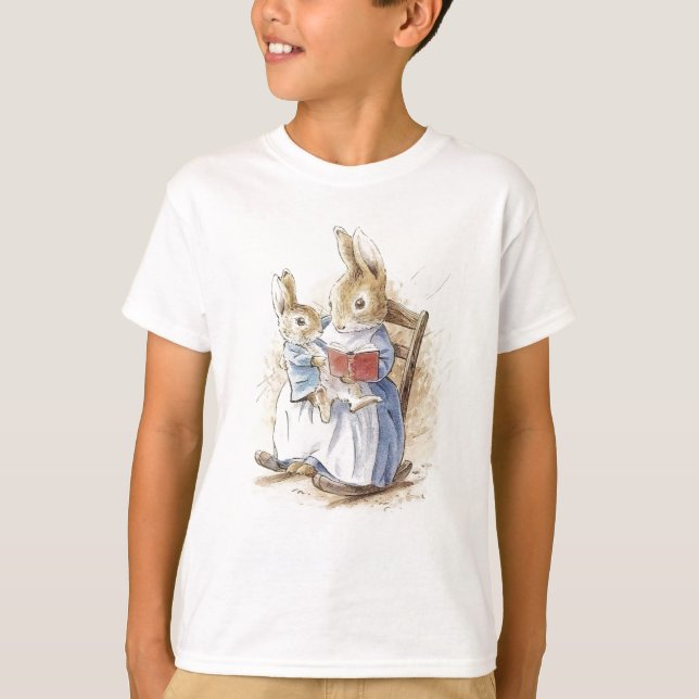 Camiseta Peter Rabbit (libro) Papel de tejidos (Anverso)