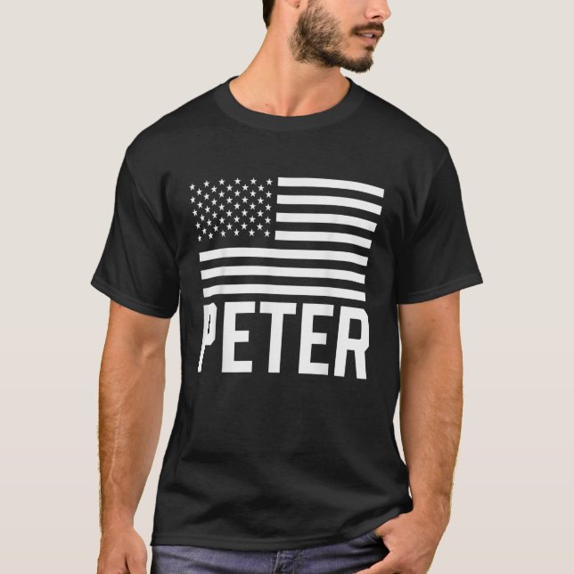 Camiseta Peter Usa Personalizado Nombre De Nombre De Equipo (Anverso)