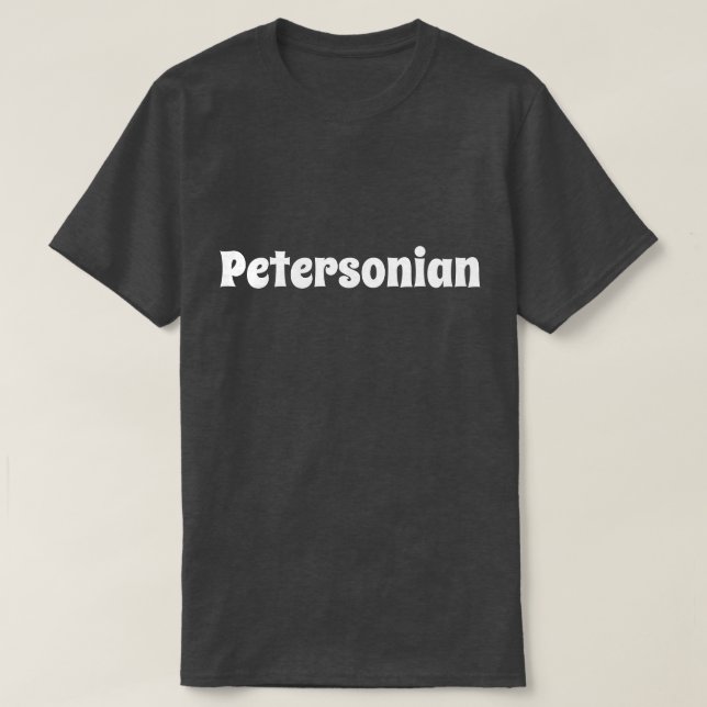 Camiseta Petersoniano (Diseño del anverso)