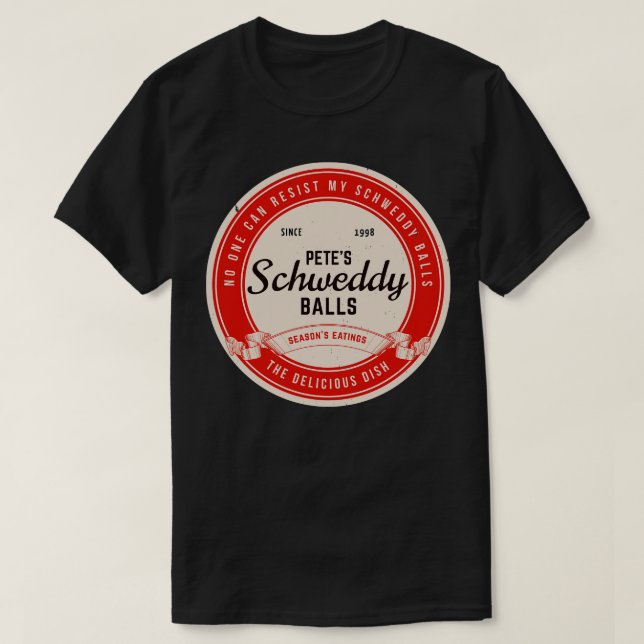 Camiseta Petes Schweddy Balls vintage (Diseño del anverso)