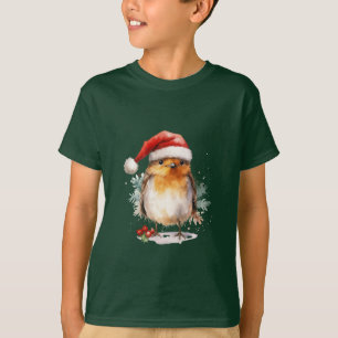 Camiseta Petirrojo de Navidad