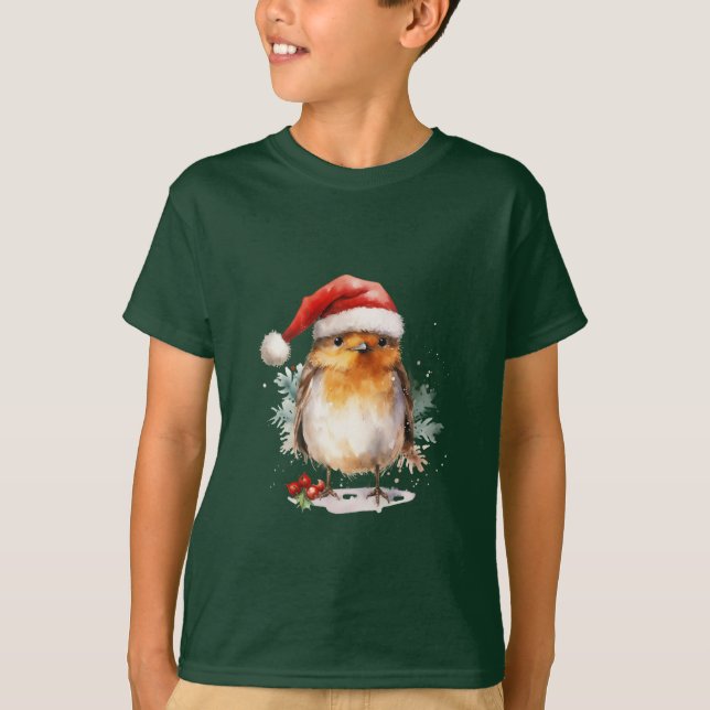 Camiseta Petirrojo de Navidad (Anverso)