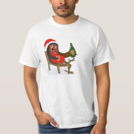 Camiseta Petirrojo de Navidad relajado