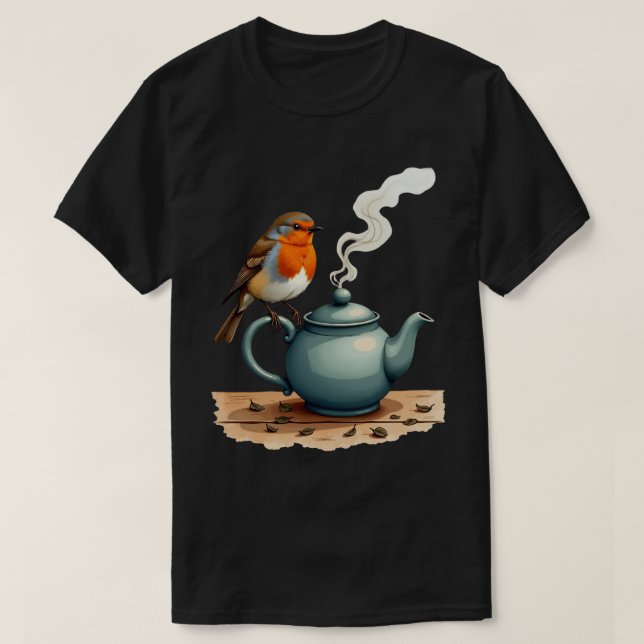 Camiseta Petirrojo de Té (Diseño del anverso)