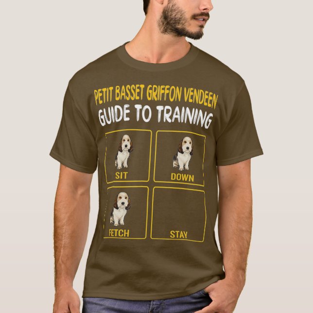 Camiseta Petit Basset Griffon Vendeen Guide To Training (Anverso)