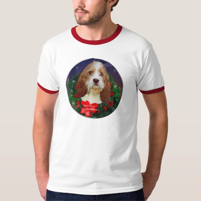 Camiseta Petit Basset Griffon Vendeen Navidades Regalos (Anverso)
