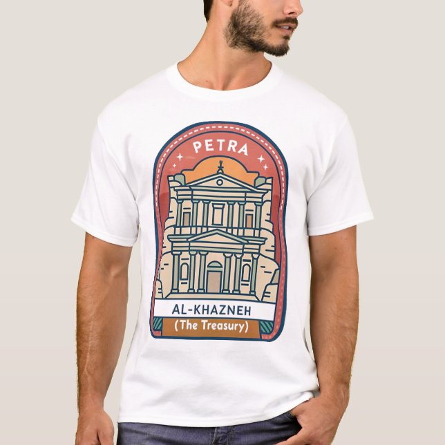 Camiseta Petra Al-Khazneh (Tesoro) (Anverso)